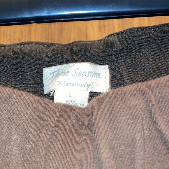 Brown maternity dress pants - Picture 2 of 5